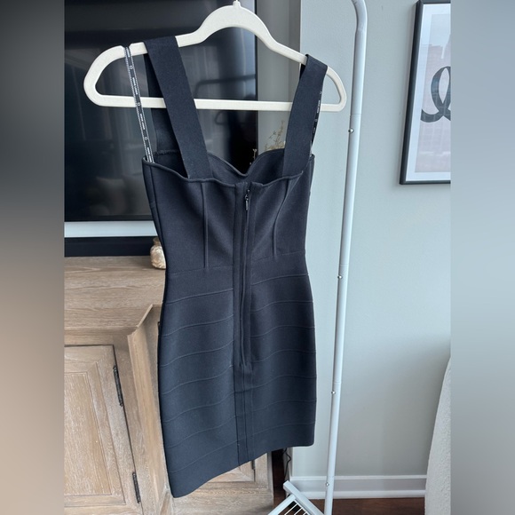Herve Leger Black Mini Dress - Picture 4 of 6